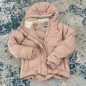 Abercrombie & Fitch Blush Pink Ultra Puffer Jacket size medium cute